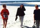 Liese, Deb and Tim on the beach at Venice